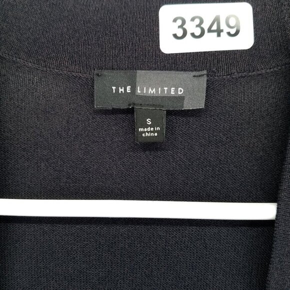 The Limited Womens Cardigan Sweater Size Small Black Open Front Flare Hem - Picture 3 of 8